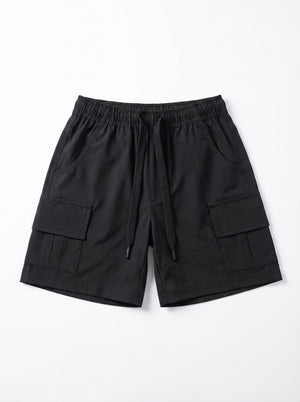 מכנסיים מבד פרשוט קצר עם דגמ'ח לילדים