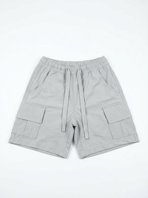 מכנסיים מבד פרשוט קצר עם דגמ'ח לילדים