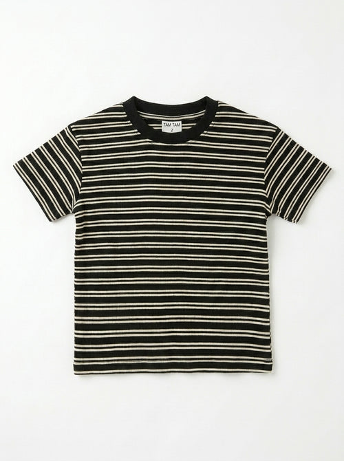 חולצה טריקו כותנה פסים לילדים