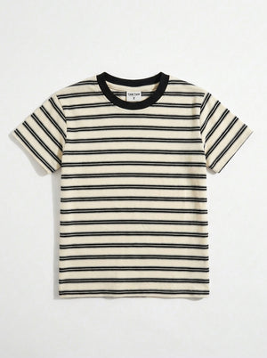 חולצת טריקו כותנה פסים לילדים