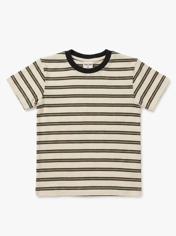 חולצת טריקו כותנה פסים לילדים