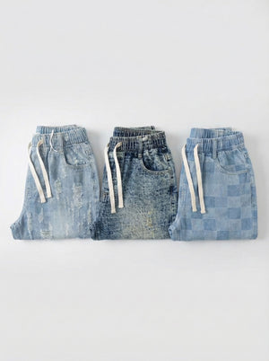 ג'ינס כותנה טקסטורה לילדים