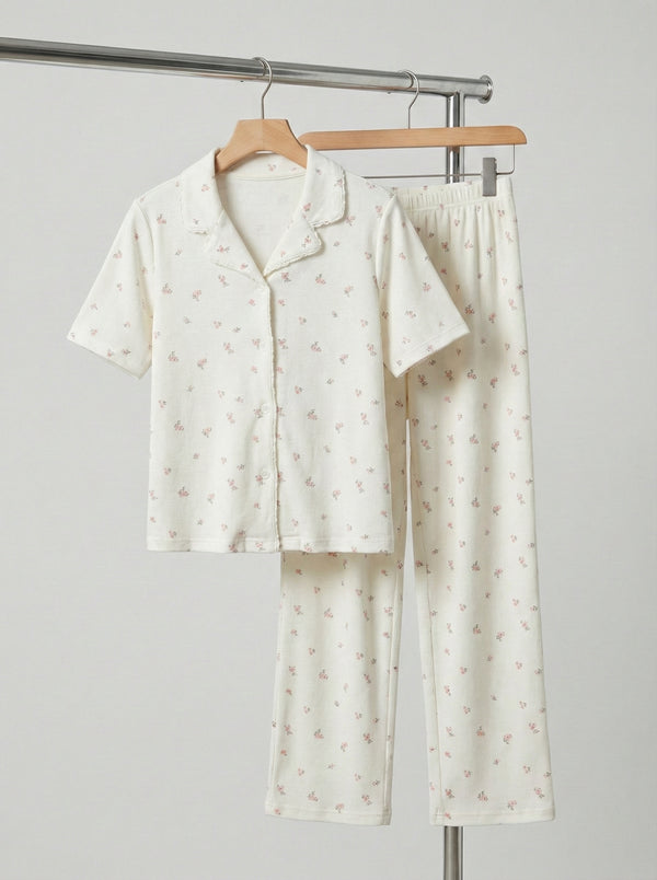 פיגמה מכופתרת ארוכה לילדות מבד ריב