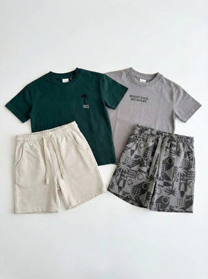 חליפה לילדים מבד טריקו וטרי דגם Santa Monica