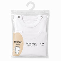 מארז שלישיית בגדי גוף לבנים