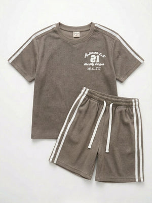 חליפה בנים ריב כותנה