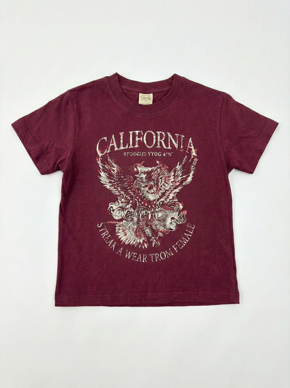 חולצת טריקו לילדות דגם CALIFORNIA