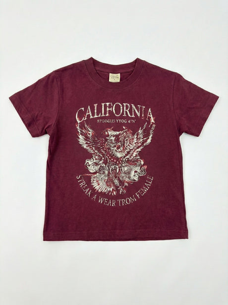 חולצת טריקו לילדות דגם CALIFORNIA