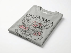 חולצת טריקו לילדות דגם CALIFORNIA