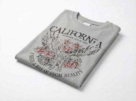 חולצת טריקו לילדות דגם CALIFORNIA