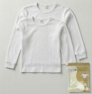 מארז זוג גופיות פלנל לילדים שרוול ארוך