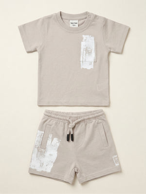 חליפה כותנה אוברסייז לילדים