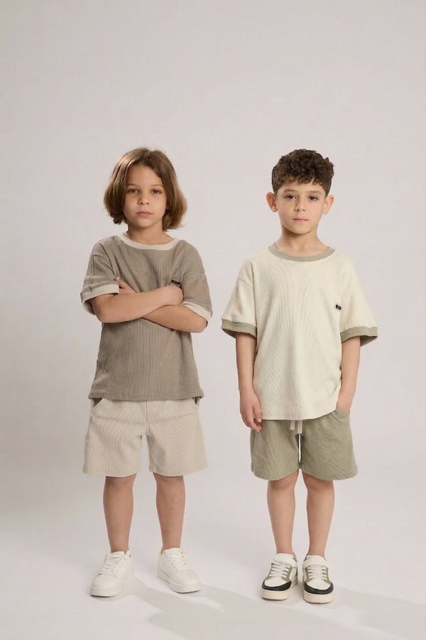 חליפה לילדים מבד ריב דגם 49