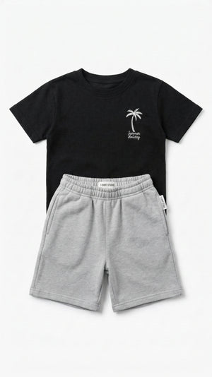 חליפה לילדים מבד טריקו וטרי דגם Santa Monica