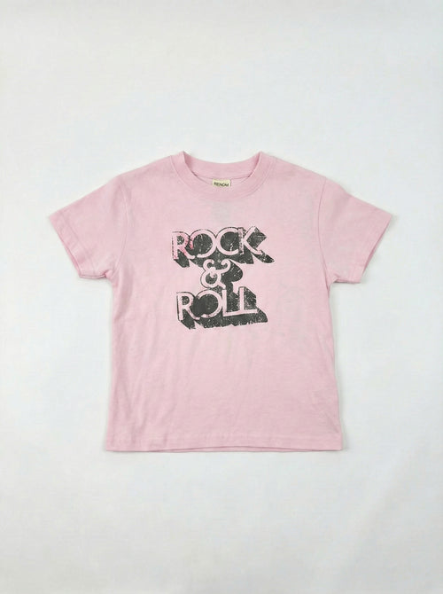 חולצת טריקו לילדות דגם ROCK&ROLL