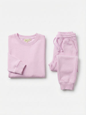 חליפת וופל לילדות עם גומי