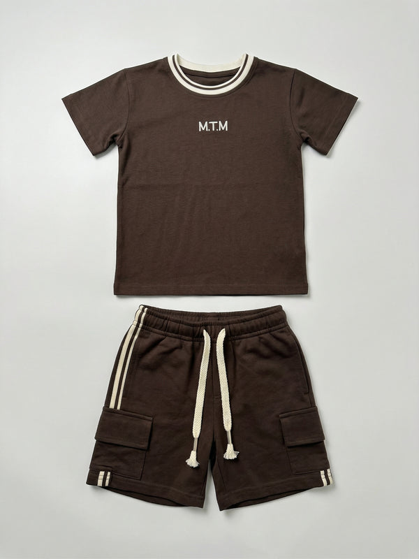 חליפה לילדים מבד כותנה פיקה דגם MTM