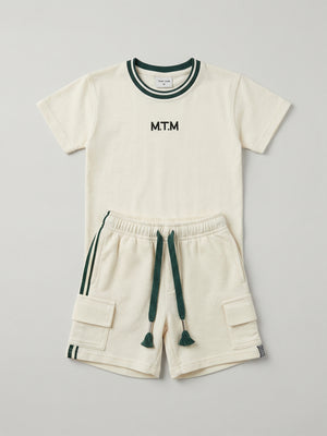 חליפה לילדים מבד כותנה פיקה דגם MTM