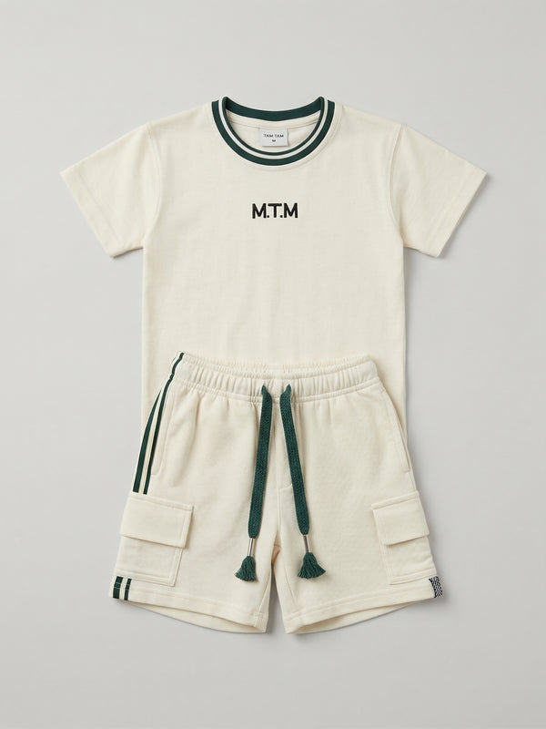 חליפה לילדים מבד כותנה פיקה דגם MTM