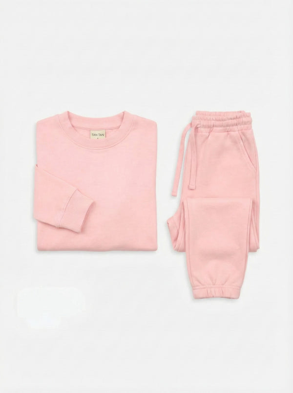 חליפת וופל לילדות עם גומי