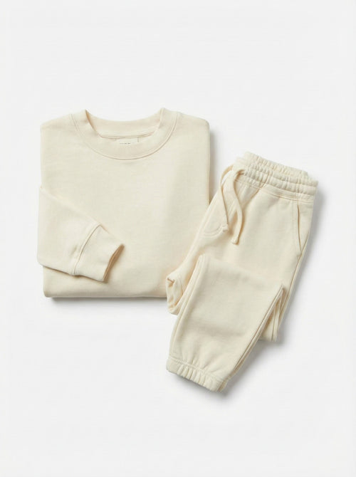 חליפת וופל לילדות עם גומי