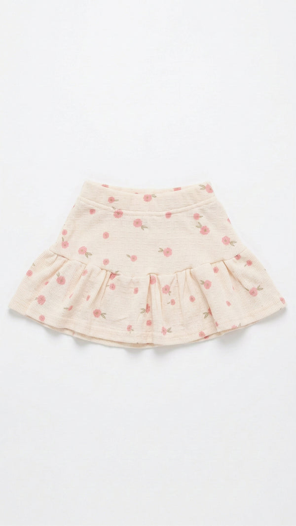 חצאית ריב כותנה לילדות