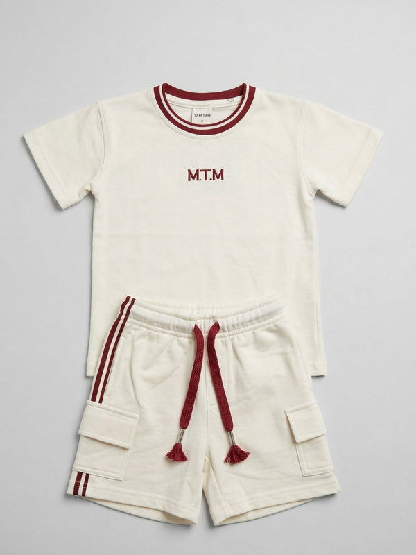 חליפה לילדים מבד כותנה פיקה דגם MTM