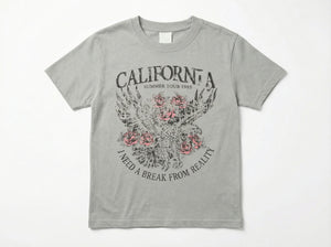 חולצת טריקו לילדות דגם CALIFORNIA