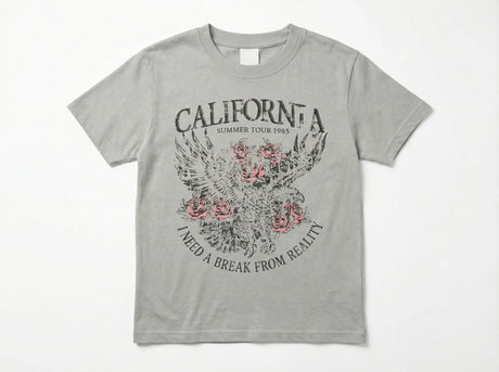 חולצת טריקו לילדות דגם CALIFORNIA