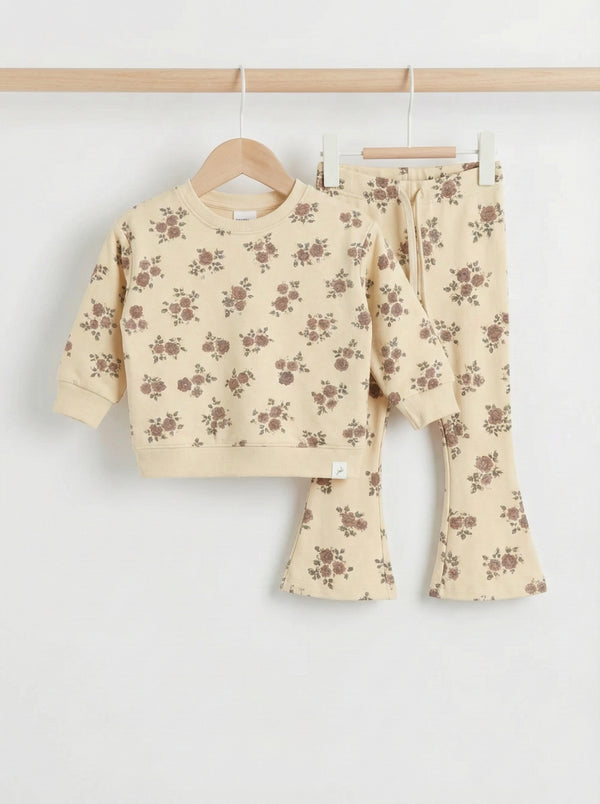 חליפת בנות פוטר פרחונית