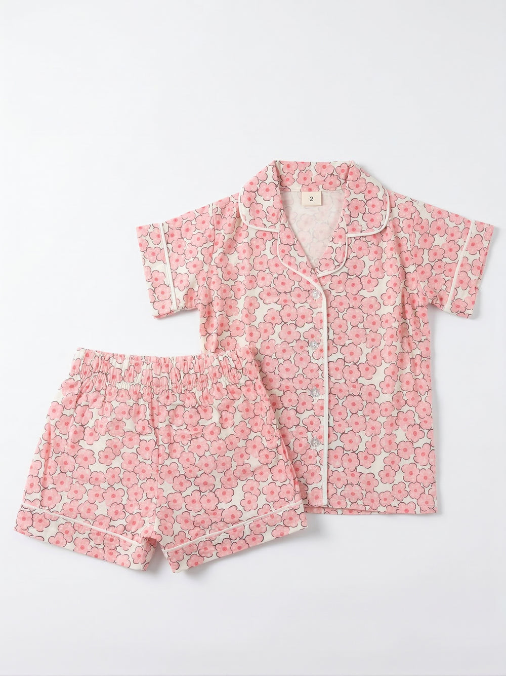 פיגמה מכופתרת לילדות דגם פרחוני