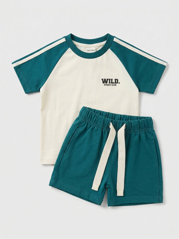 חליפה בנים כותנה דגם WILD