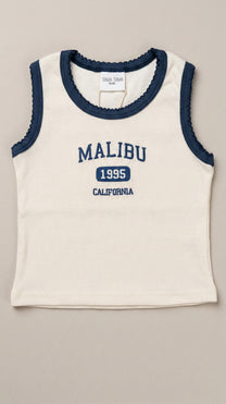 גופיה לילדות מבד ריב דגם Malibu