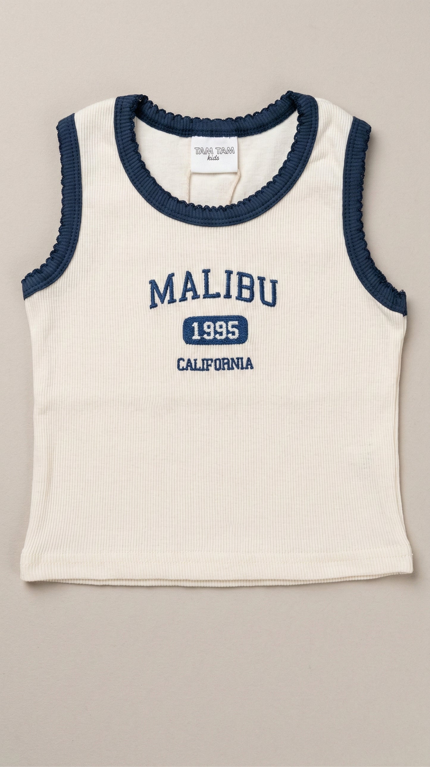 גופיה לילדות מבד ריב דגם Malibu