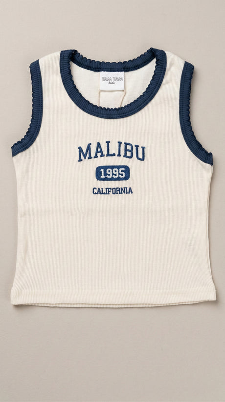 גופיה לילדות מבד ריב דגם Malibu