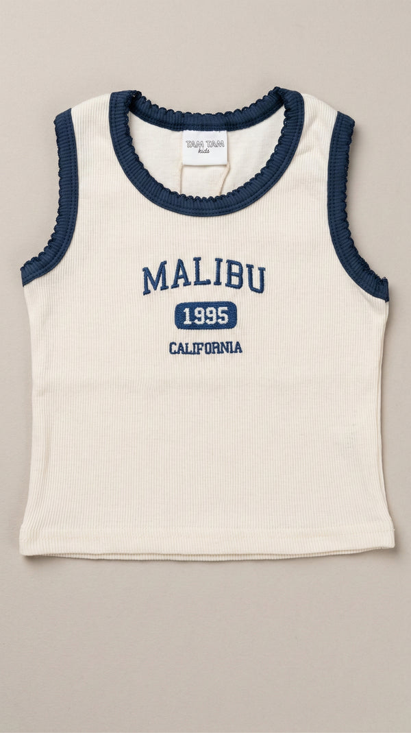 גופיה לילדות מבד ריב דגם Malibu