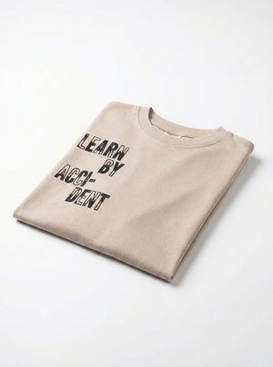 חולצת כותנה לילדים דגם Learn By