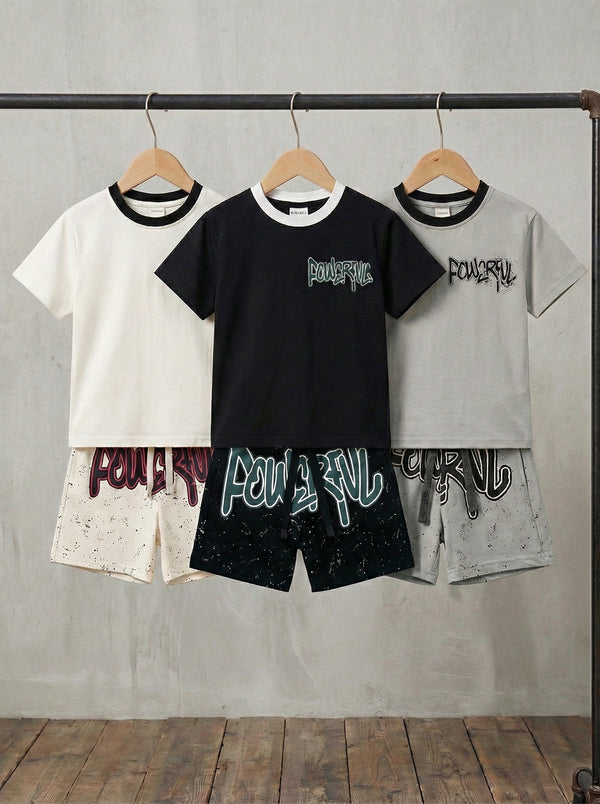 חליפה כותנה לילדים דגם Powerful