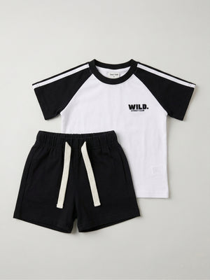 חליפה בנים כותנה דגם WILD