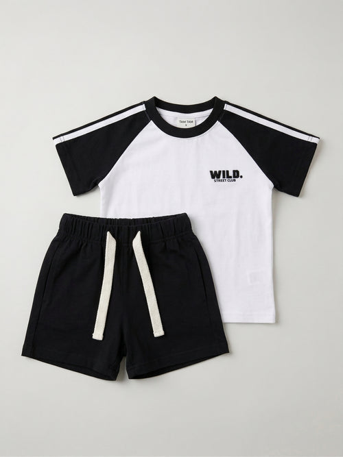 חליפה בנים כותנה דגם WILD