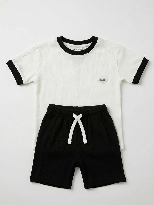 חליפה לילדים מבד ריב דגם 49