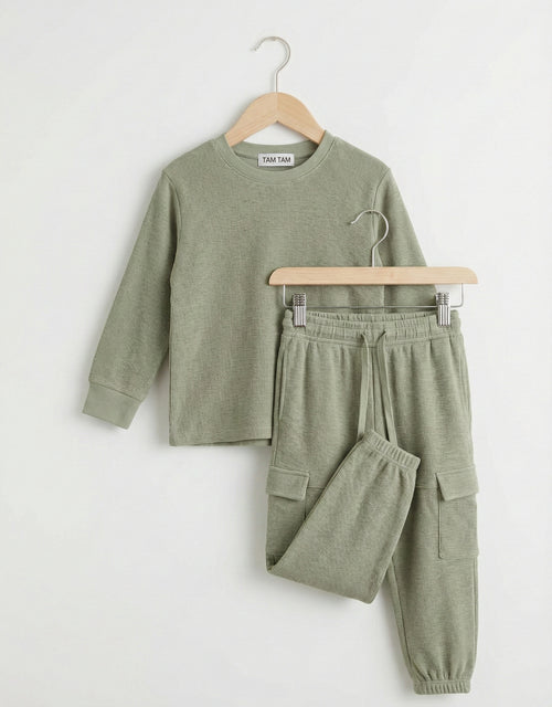 חליפת בנים וופל דגמח