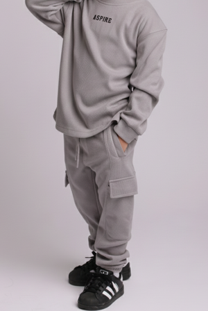 חליפה לילדים ריב כותנה מגורד דגם ASPIRE