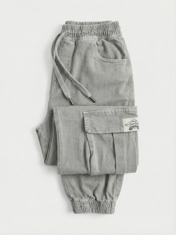 מכנסיים בנים דגמח כותנה אריג