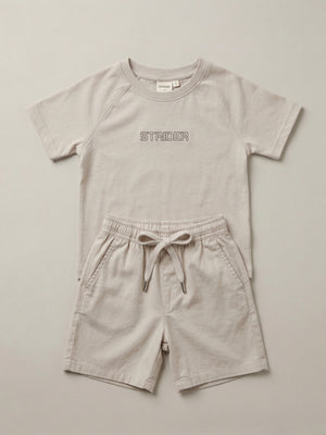 חליפה בנים ריב כותנה דגם STRIDER