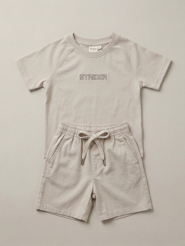 חליפה בנים ריב כותנה דגם STRIDER