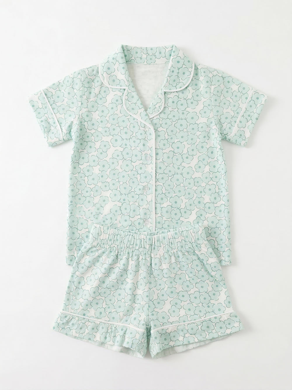 פיגמה מכופתרת לילדות דגם פרחוני