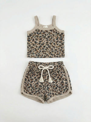 חליפת גופיה ושורט לילדות