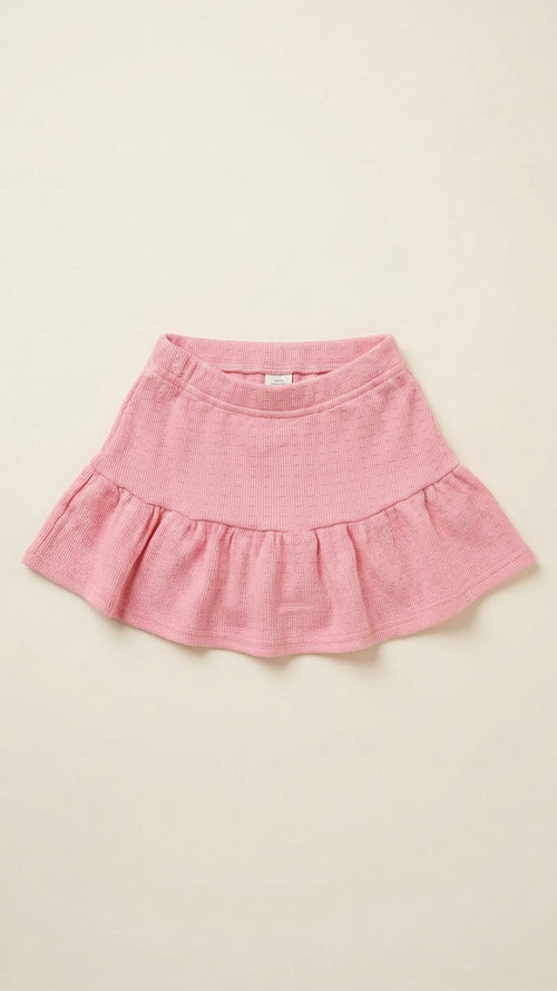 חצאית ריב כותנה לילדות