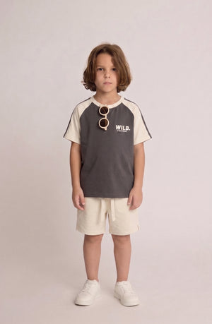 חליפה בנים כותנה דגם WILD